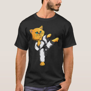 Ninja Cat Karate Martial Arts Taekwondo Cat Owner T-Shirt