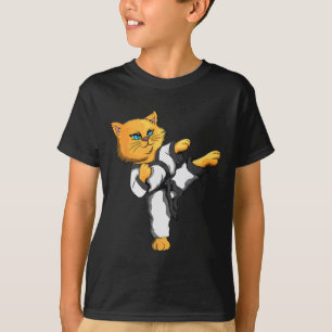 Ninja Cat Karate Martial Arts Taekwondo Cat Owner T-Shirt