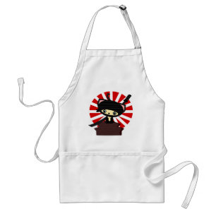 ninja cat kawaii standard apron