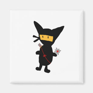 Ninja cat magnet