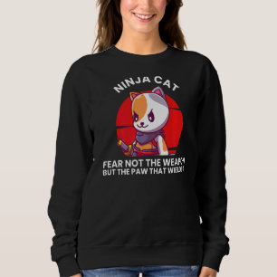 Ninja Cat  Ninjas Karate  Warrior Graphic Sweatshirt