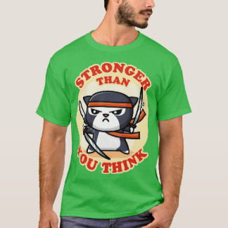 Ninja Cat Stronger Than You Think T-Shirt