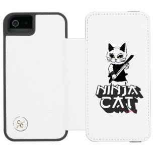 Ninja cat T-Shirt Incipio Watson™ iPhone 5 Wallet Case