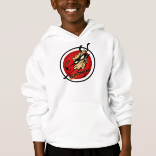 NINJA CHEESE WITH NUNCHUCKS KIDS HOODIE
