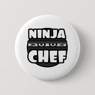 Ninja Chef 6 Cm Round Badge
