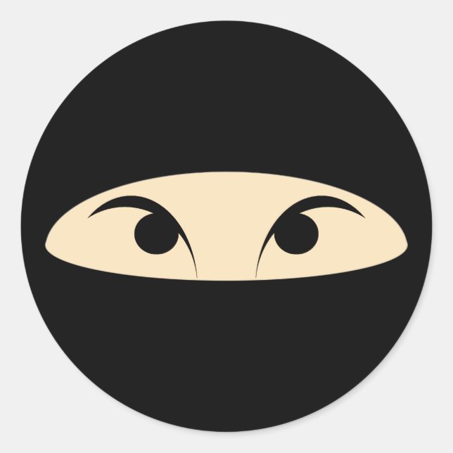 Ninja Classic Round Sticker (Front)