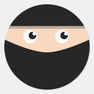 Ninja! Classic Round Sticker