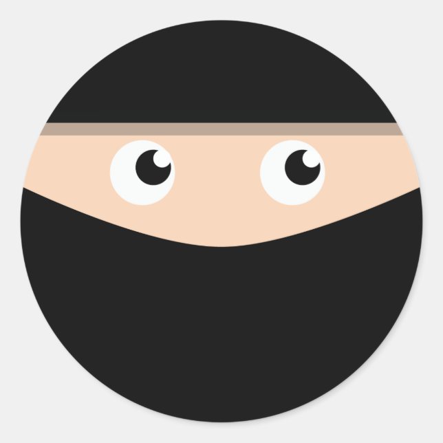 Ninja! Classic Round Sticker (Front)