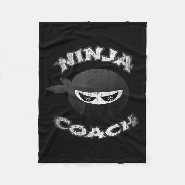 Ninja Coach Multitasking Team Trainer Speaker Gym  Fleece Blanket (Front)