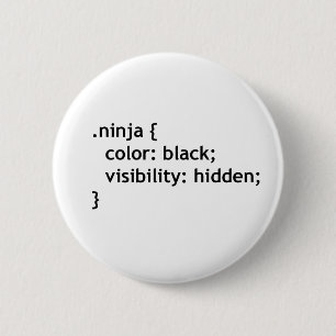 ninja code, script 6 cm round badge