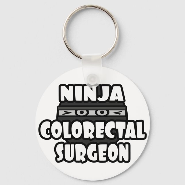 Ninja Colourectal Surgeon Key Ring (Front)