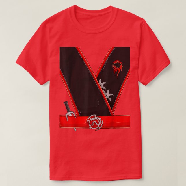 Ninja Costume Halloween Ninja Boy Kids Men Birthda T-Shirt (Design Front)