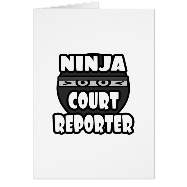 Ninja Court Reporter (Front)
