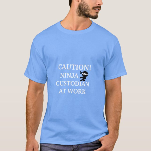 Ninja Custodian T-shirt (Front)
