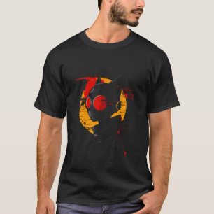 Ninja cyborg cat in futuristic cyberpunk outfit fo T-Shirt