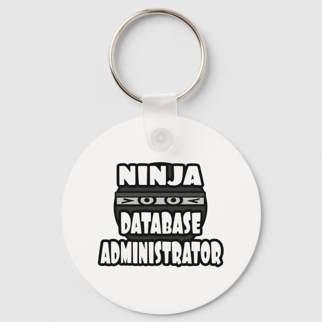 Ninja Database Administrator Key Ring (Front)