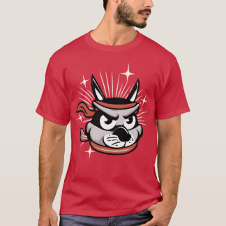 ninja dog gift family T-Shirt