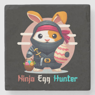 Ninja Egg Hunter Stone Coaster