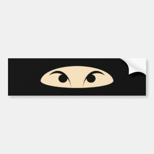 Ninja Face Bumper Sticker