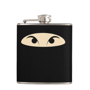 Ninja Face Hip Flask