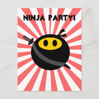 Ninja face invitation