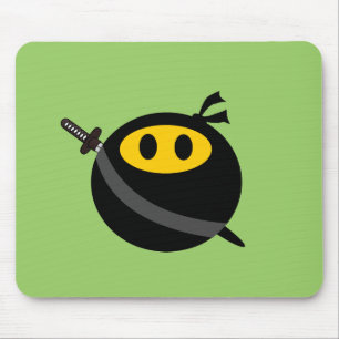 Ninja face mouse mat