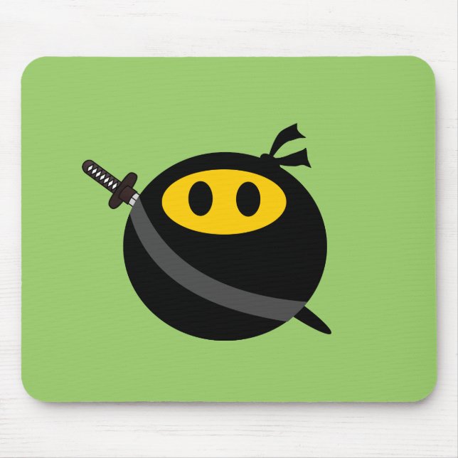 Ninja face mouse mat (Front)