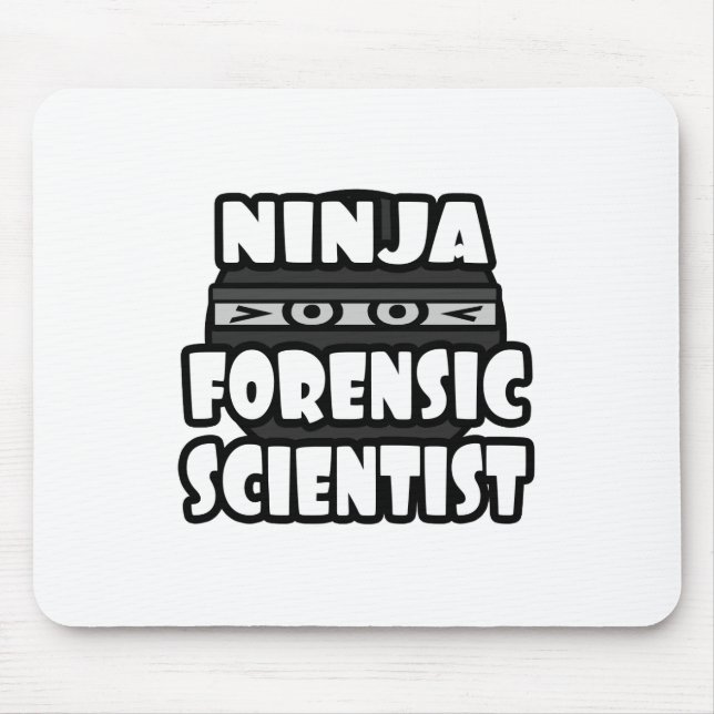 Ninja Forensic Scientist Mouse Mat (Front)