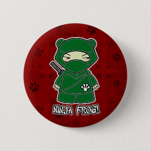 Ninja Frog! In Red Button