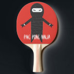Ninja Funny Cartoon Smack Talk Fun Ping Pong Paddle<br><div class="desc">Ninja Ping Pong Paddle - Try out your ninja moves with this paddle. a funny accessory to your ping pong game.</div>
