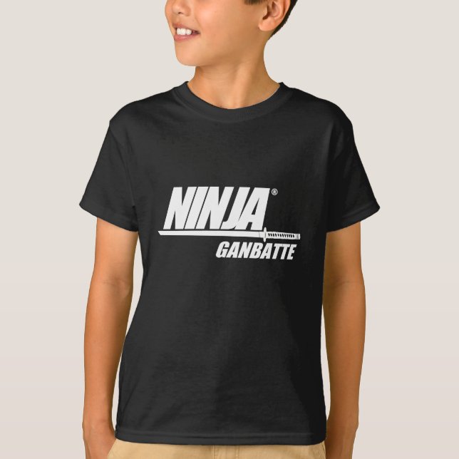 Ninja Ganbatte T-Shirt (Front)