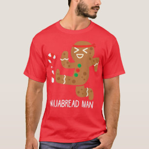 Ninja Gingerbread Man, Karate Martial Arts Black B T-Shirt