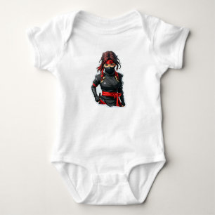 Ninja Girl Baby Bodysuit