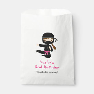 Ninja Girl Favour Bags Personalised Birthday Party