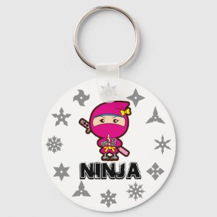 Ninja Girl Keychain