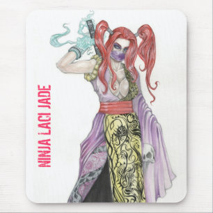 Ninja Girl Laci Jade Mouse Mat