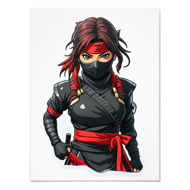 Ninja Girl Photo Print (Front)
