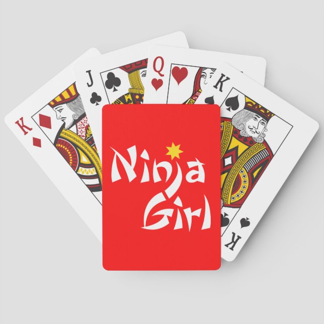 Ninja Girl Playing Cards (Back)