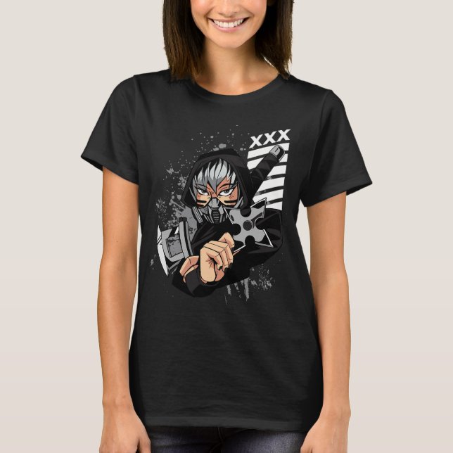 Ninja girl. T-Shirt (Front)
