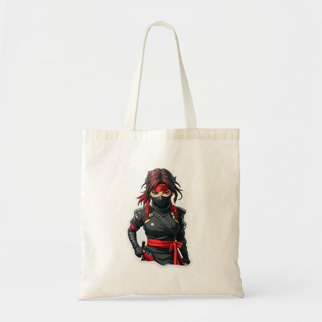 Ninja Girl Tote Bag (Front)