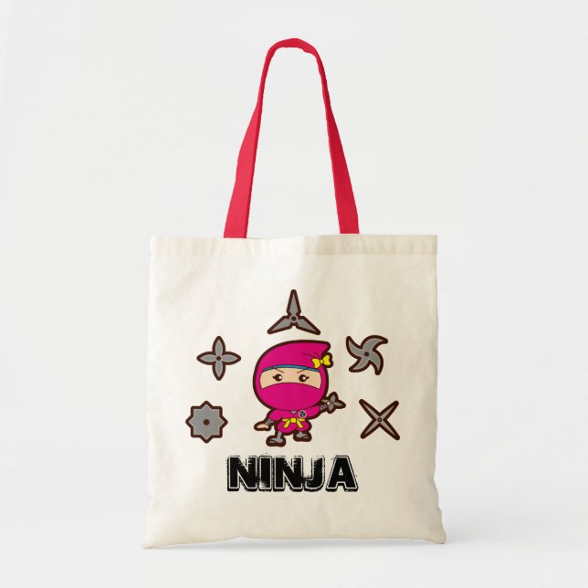 Ninja Girl Tote Bag (Front)
