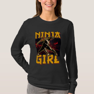 Ninja Girl Warrior Funny T-Shirt