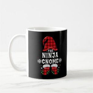 Ninja Gnome Buffalo Plaid Matching Family Christma Coffee Mug