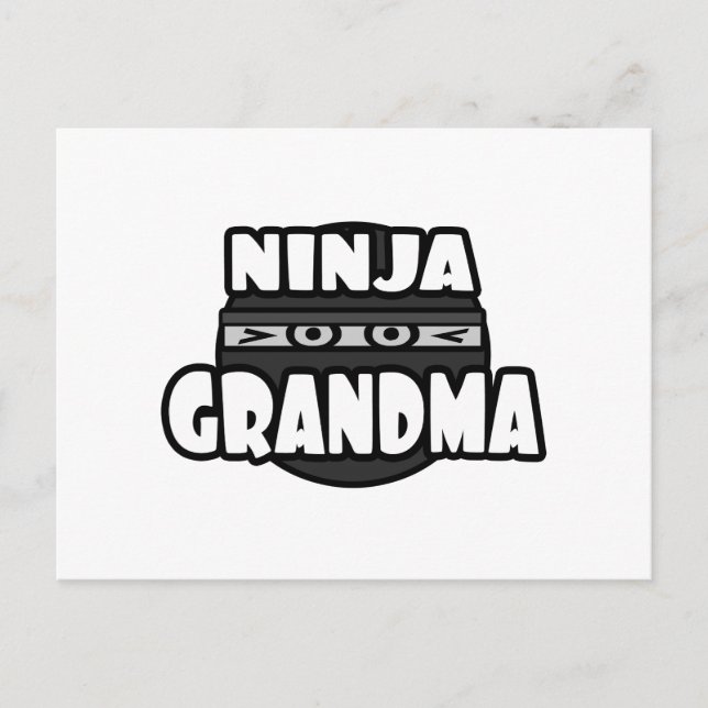 Ninja Grandma Postcard (Front)