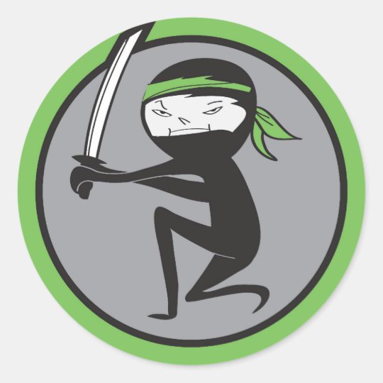 Ninja Green Belt Stickers