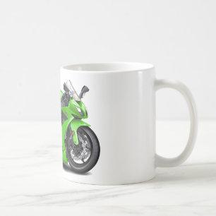 Ninja Green Bike Coffee Mug
