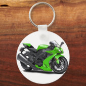 Ninja Green Bike Key Ring (Front)