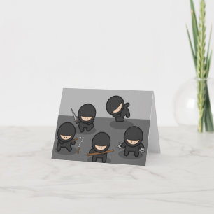Ninja Greeting Card or Note Card (Blank Inside)