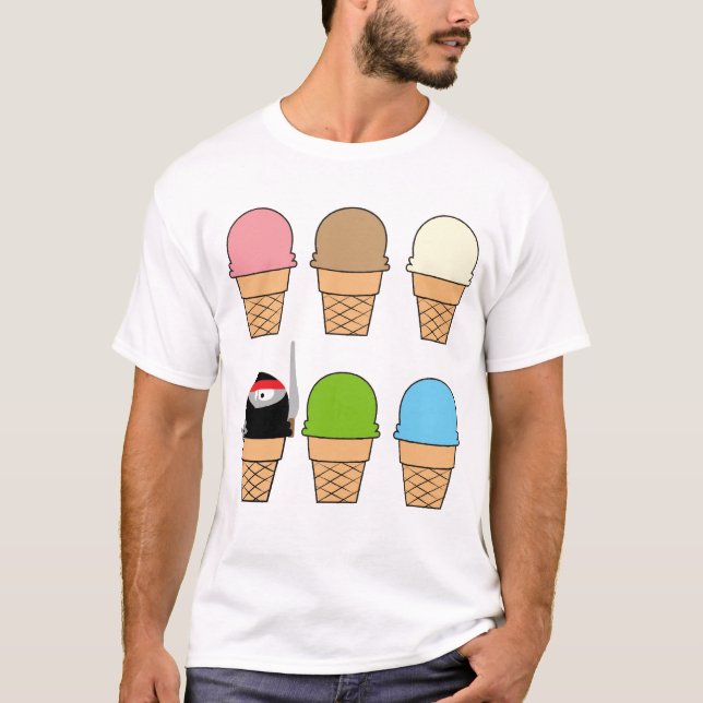 Ninja Ice Cream T-Shirt (Front)