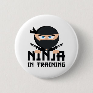 Ninja In Training 6 Cm Round Badge